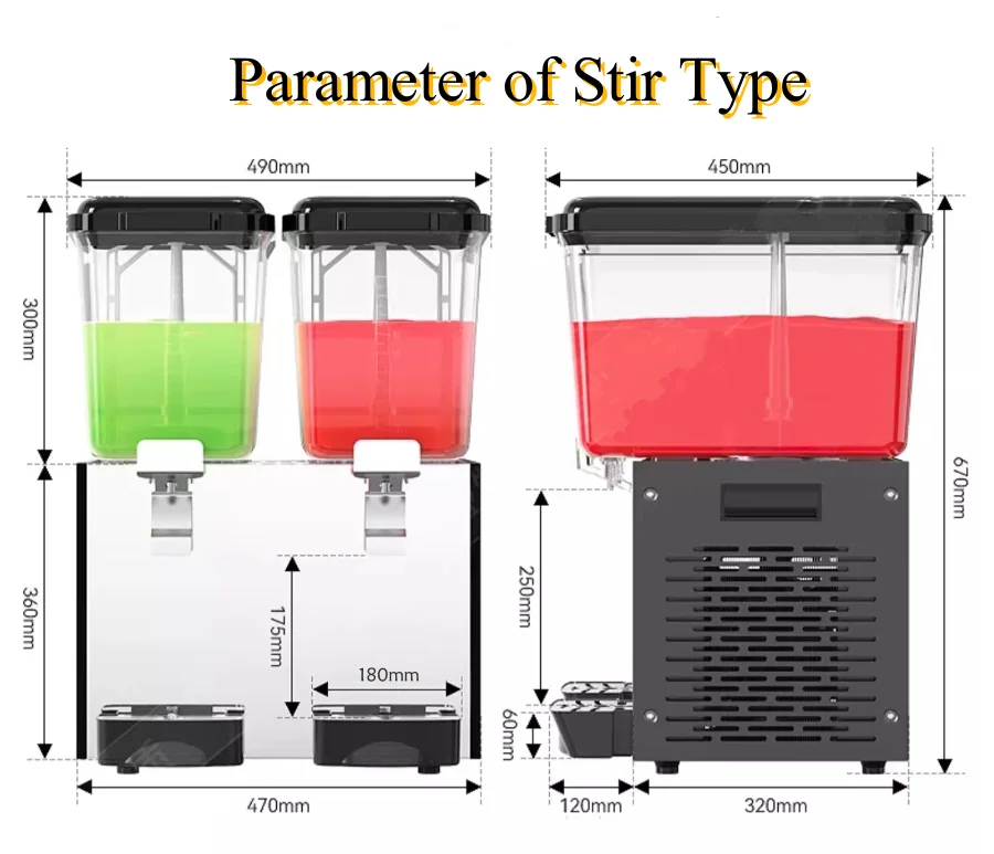 Juice dispenser beverage wine processing machinery drink dispensers for boba shop