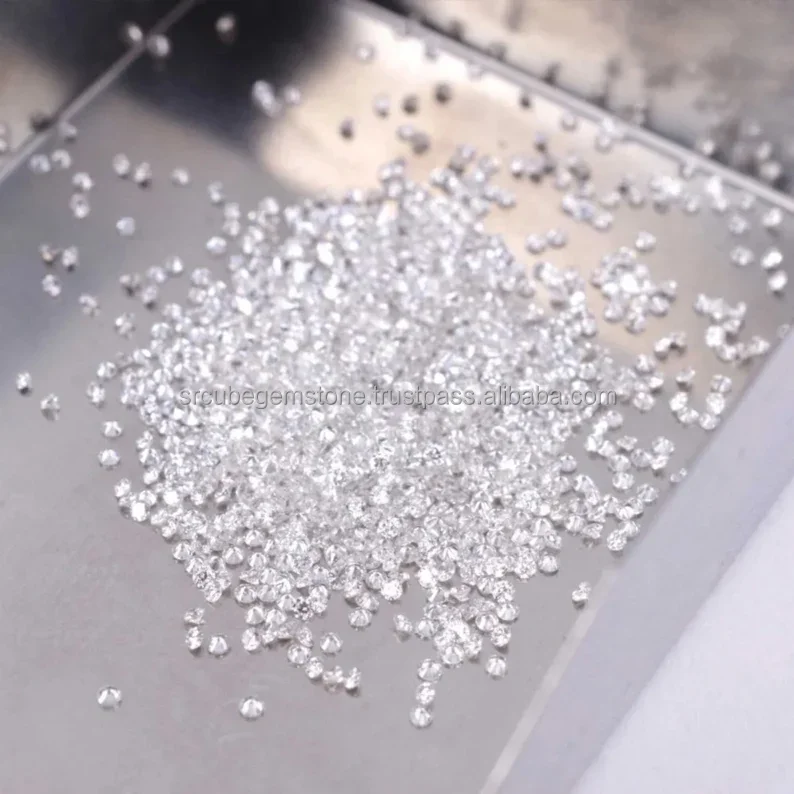 CVD HPHT Lab Made Lab Grown 1.2 To 1.7 MM VS VVS D Color Purity  Melee Synthetic Loose Diamonds At Best Price