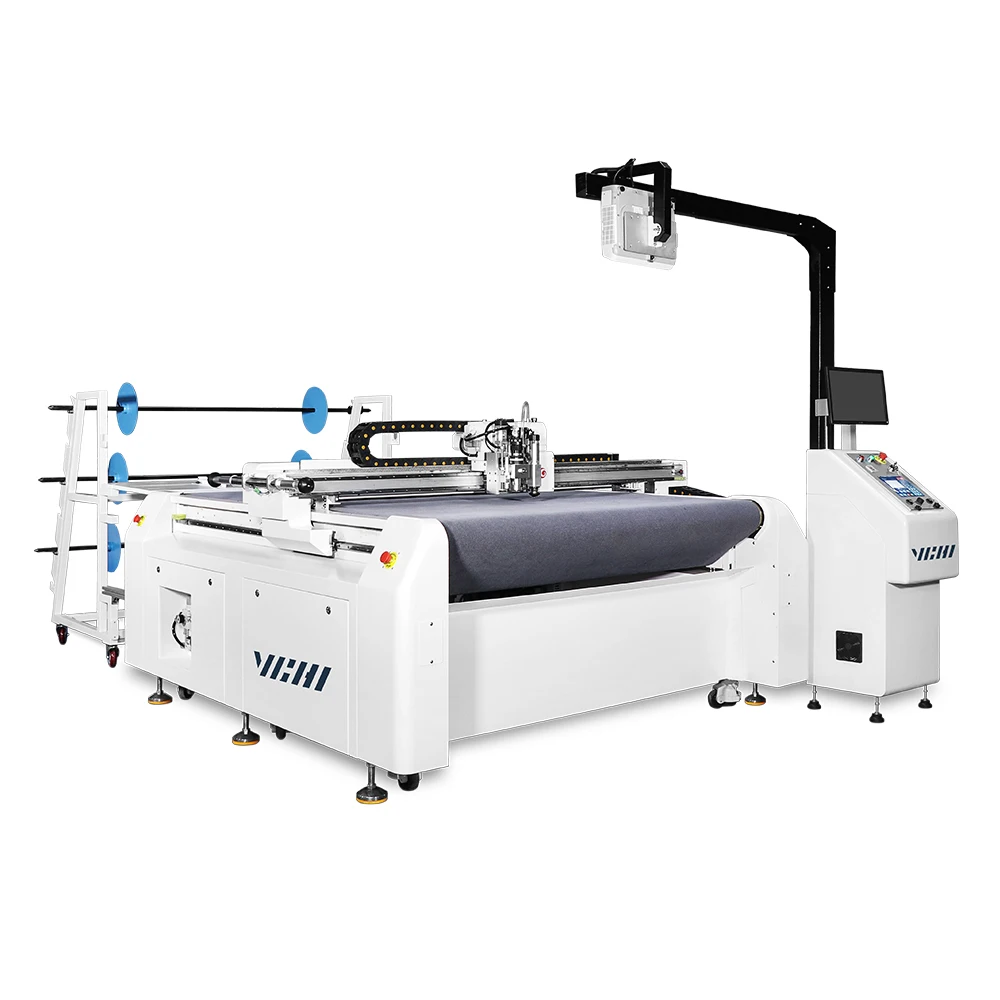 VCHI Smart Oscillating Knife Cutting System Worldwide Clients In 90+ Countries Multi-layer Cutting Machine for Flexible Fabric