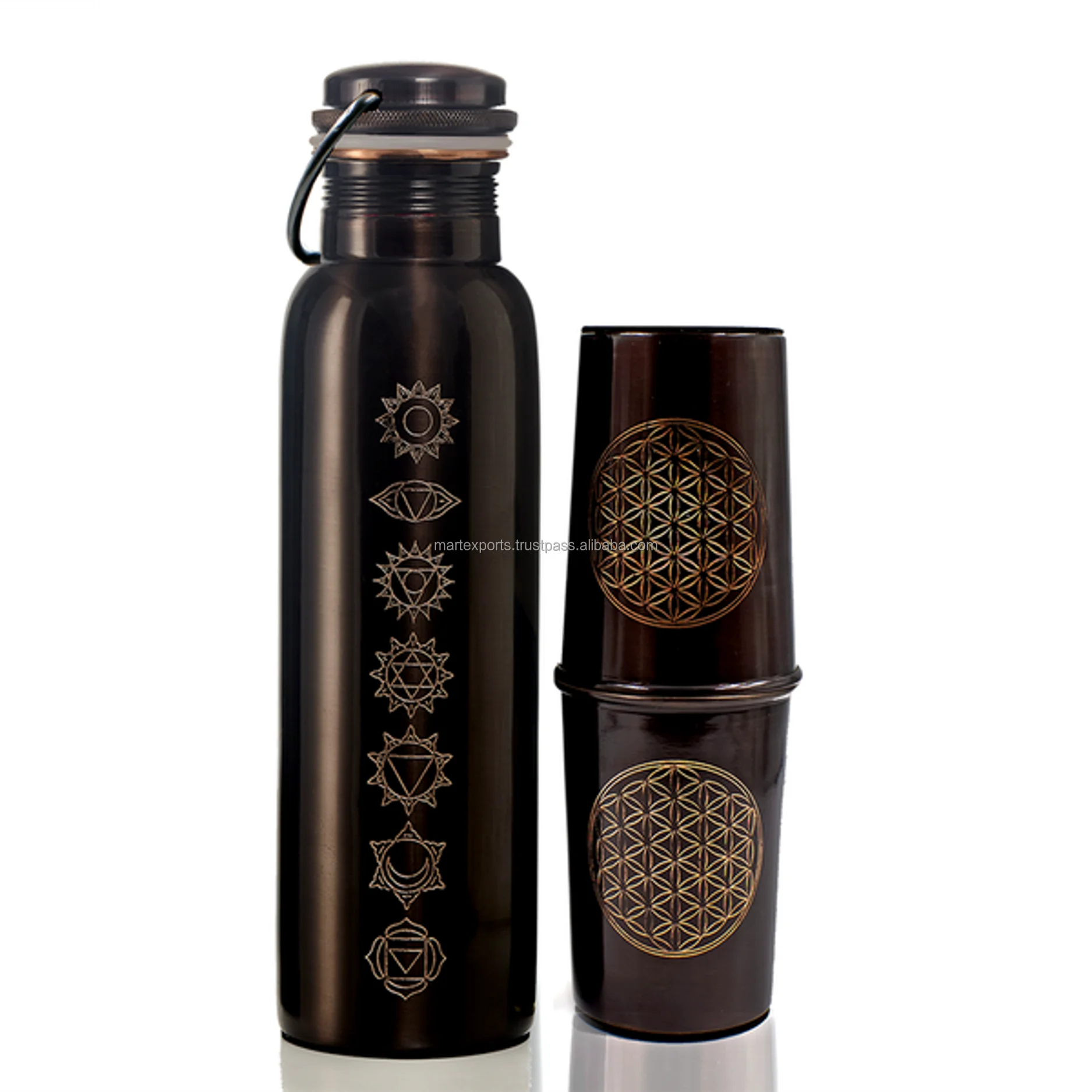 Ayurvedic Pure Copper Water Bottle - Handcrafted, Leak-Proof Design, Health Benefits, 1000ml Capacity, Eco-Friendly