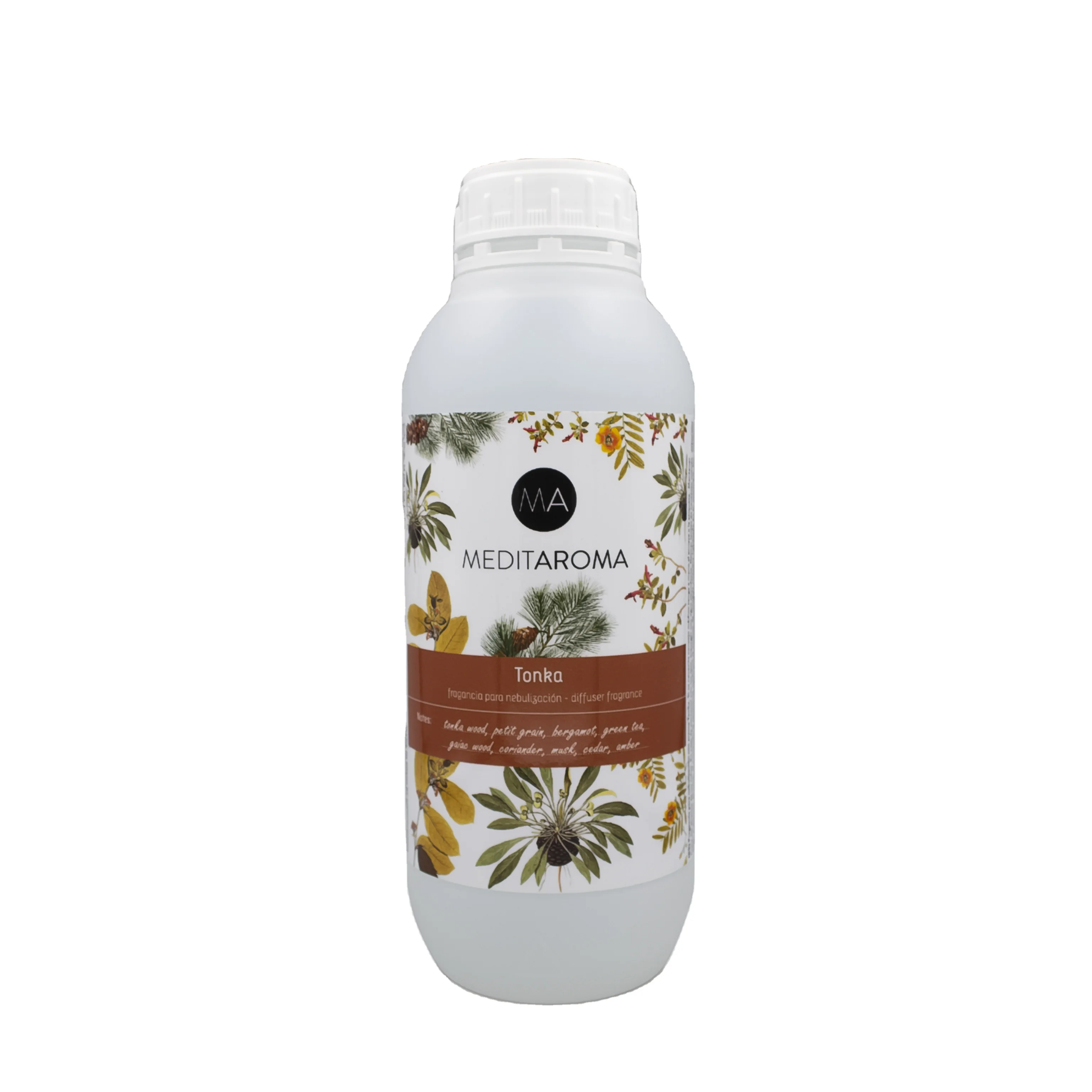 Top quality 1L spanish aroma perfume Tonka bottle oil for air diffuser and aromatherapy
