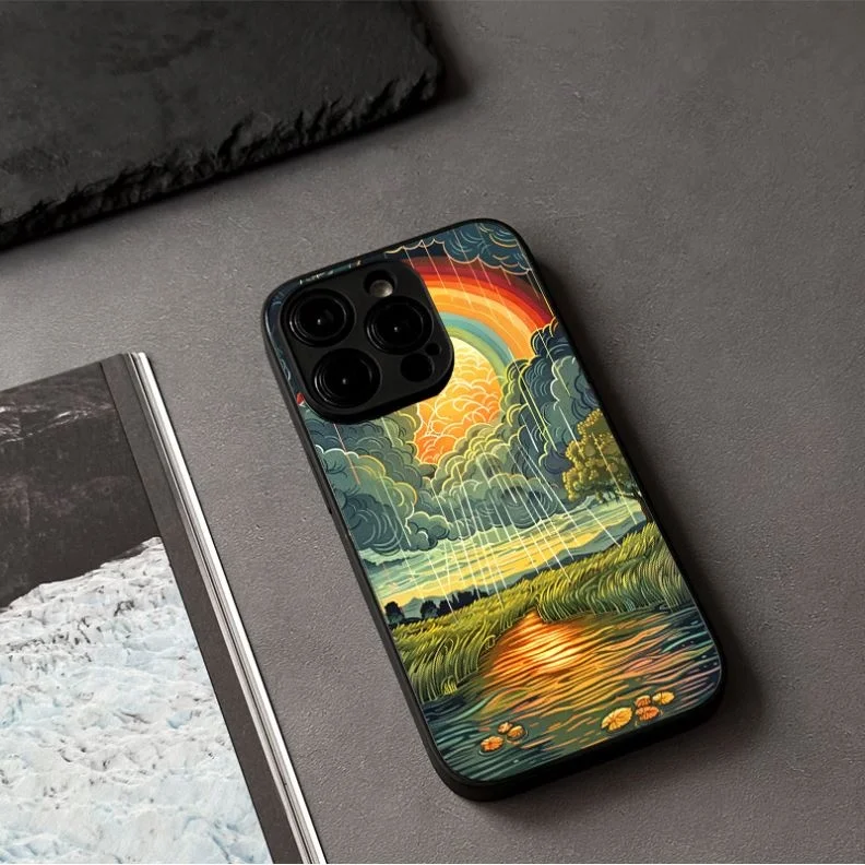 Korean Cartoon Cute Graffiti Zoo Camera Protection Phone Case For iPhone 14 Phone Case iPhone 15 13 Pro Max