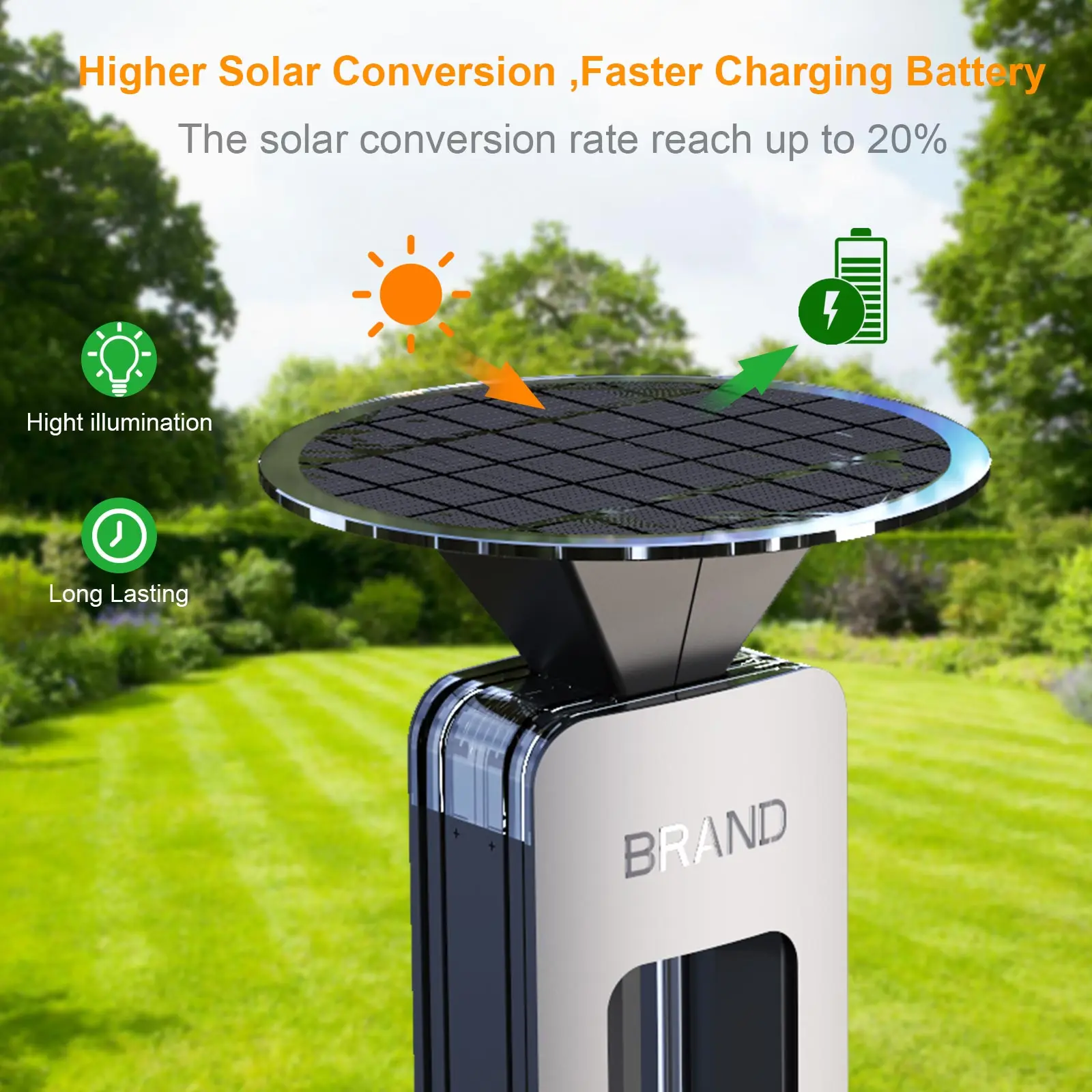 Solar bollard light France Aluminum outdoor pathway landscape light popular solar garden light pathway lamp