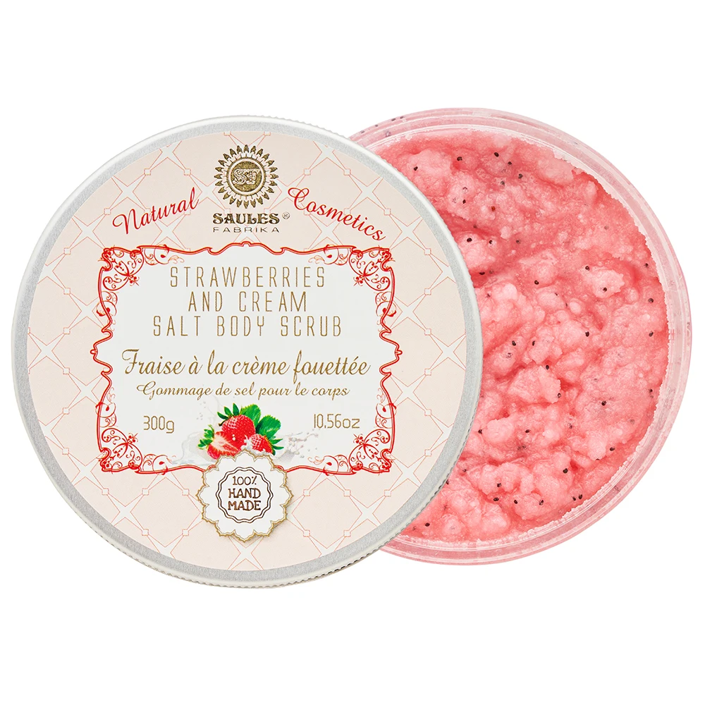 European Premium Quality Cherry Sugar Body Scrub Vegan Sweet Smoothing Moisturizing Cream Wholesale Coconut Cleaning Balm
