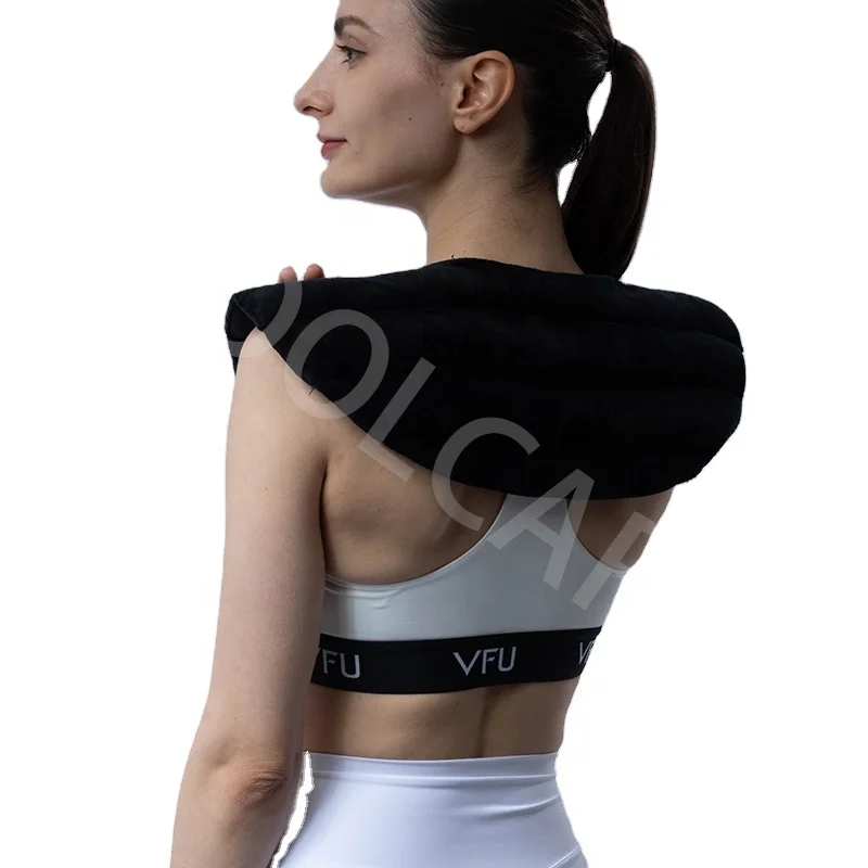 Microwave Mineral Beads Hot Cold Therapy Heating Pad Compression Wrap Moist Heat Pack for Neck Shoulder Pain Relief