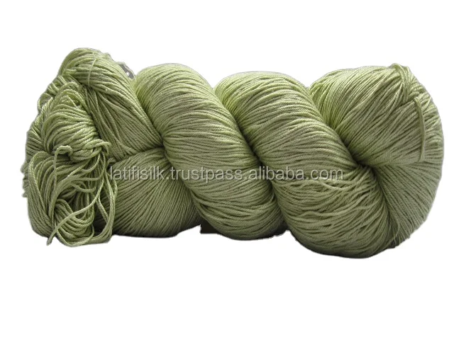 Spun silk yarn Free Design Logo Strong Nature Pure Silk Thread Ring Soft Embroidery OEM Customized Fancy Anti Dye Technics