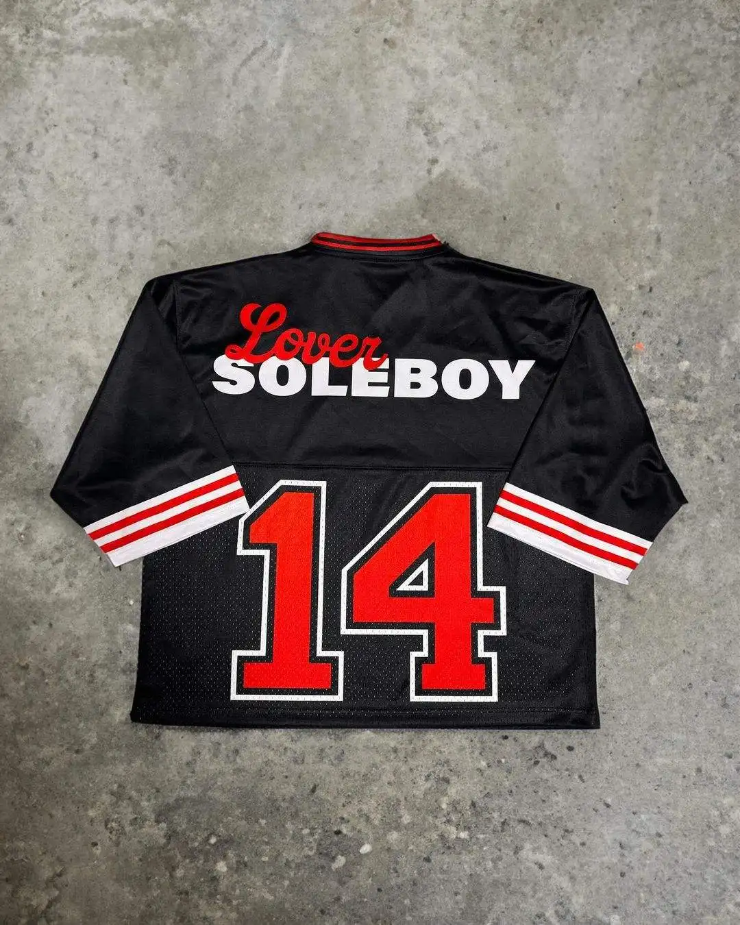 Custom Football Tee manufacturer Oversized Mesh Screen Print Sport Jersey Baseball T Shirts Polyester Black Football T-Shirts