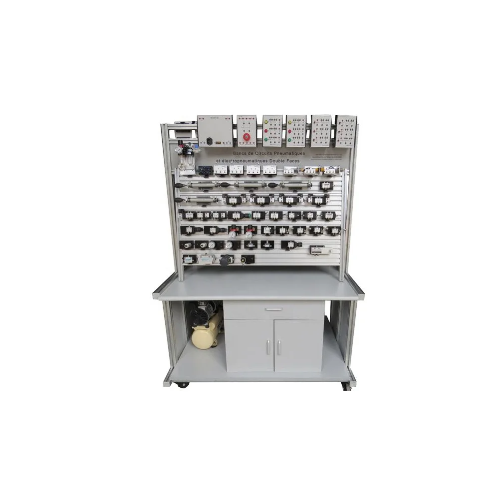 Pneumatic And Electro-Pneumatic Bench pneumatic trainer Teaching Equipment