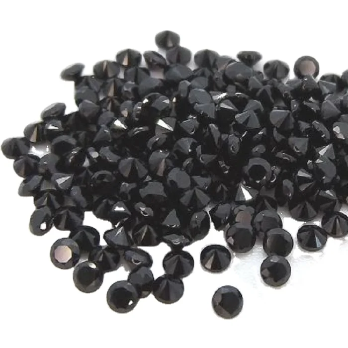 2.50 Carat & 8.70 MM Aaa Quality Natural Round Brilliant Black Diamond