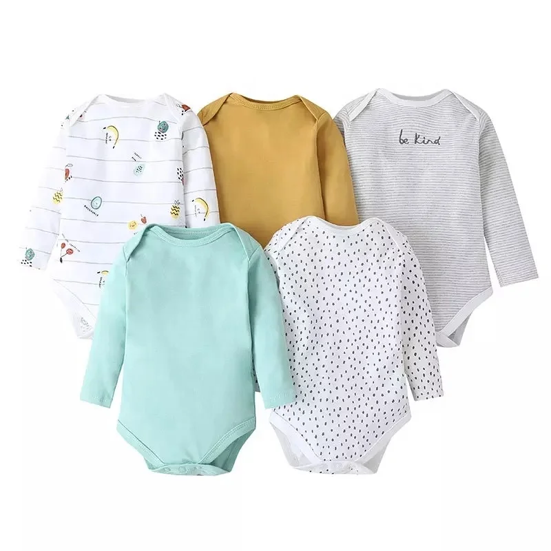 EVERYSTEP  Overrun Long Sleeves Newborn Baby Clothes Baby Romper Clothes Randomly Given 1pcs