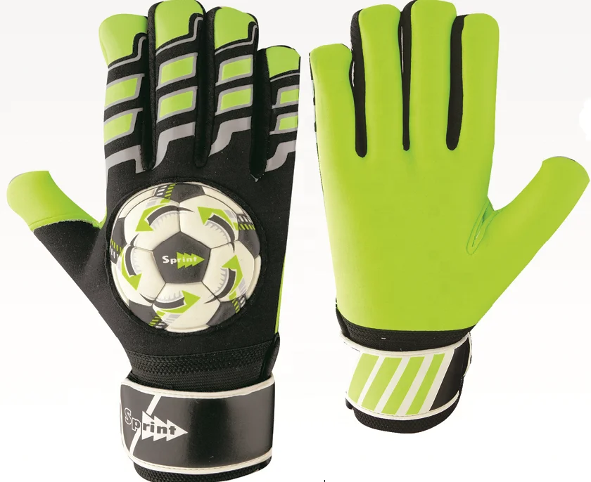 Professional Goalkeeper Gloves Latex Soccer Goalie Gloves with Finger Guards Football Gloves High Quality Sprint Sports 1 Pp Bag