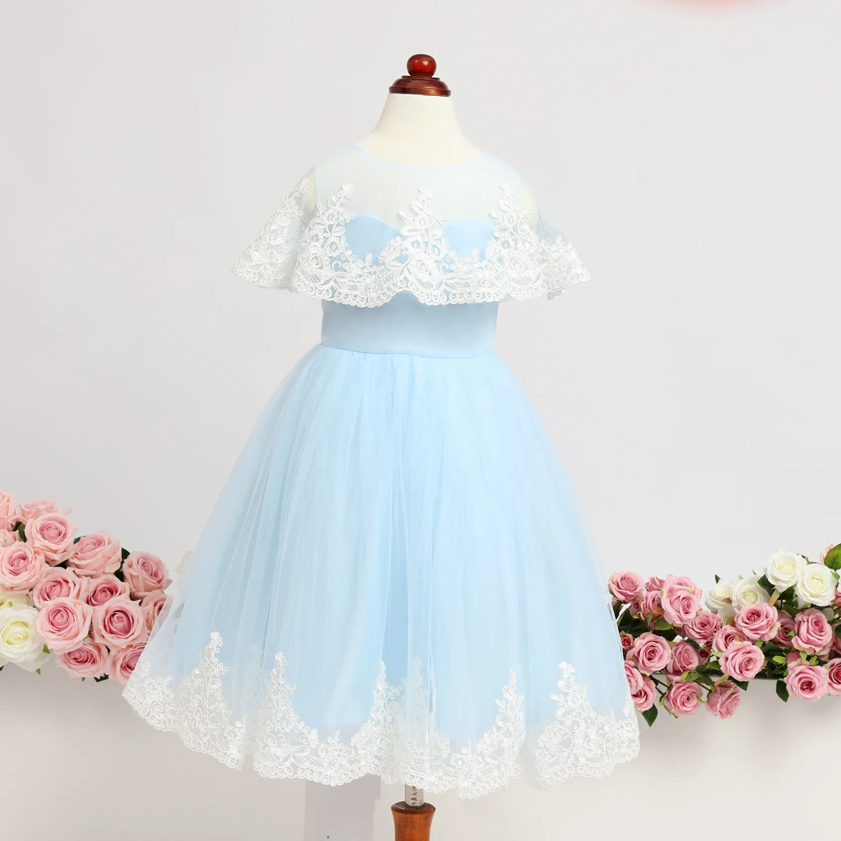 
 Ручной работы, платье принцессы платье для маленьких От 1 до 12 лет Девушки бальное Королевский стиль, платье для малышей  