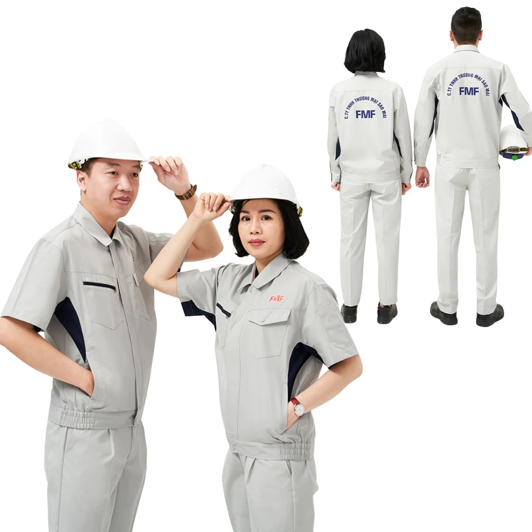 HOT SELLING workwear oil/gas/car wash uniform breathable construction clothes worker security guard shirt - FMF manufacturer