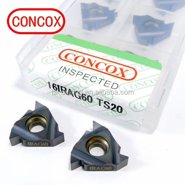High Feed 16 IR/ER AG60 ISO carbide indexable threading inserts for CNC cut