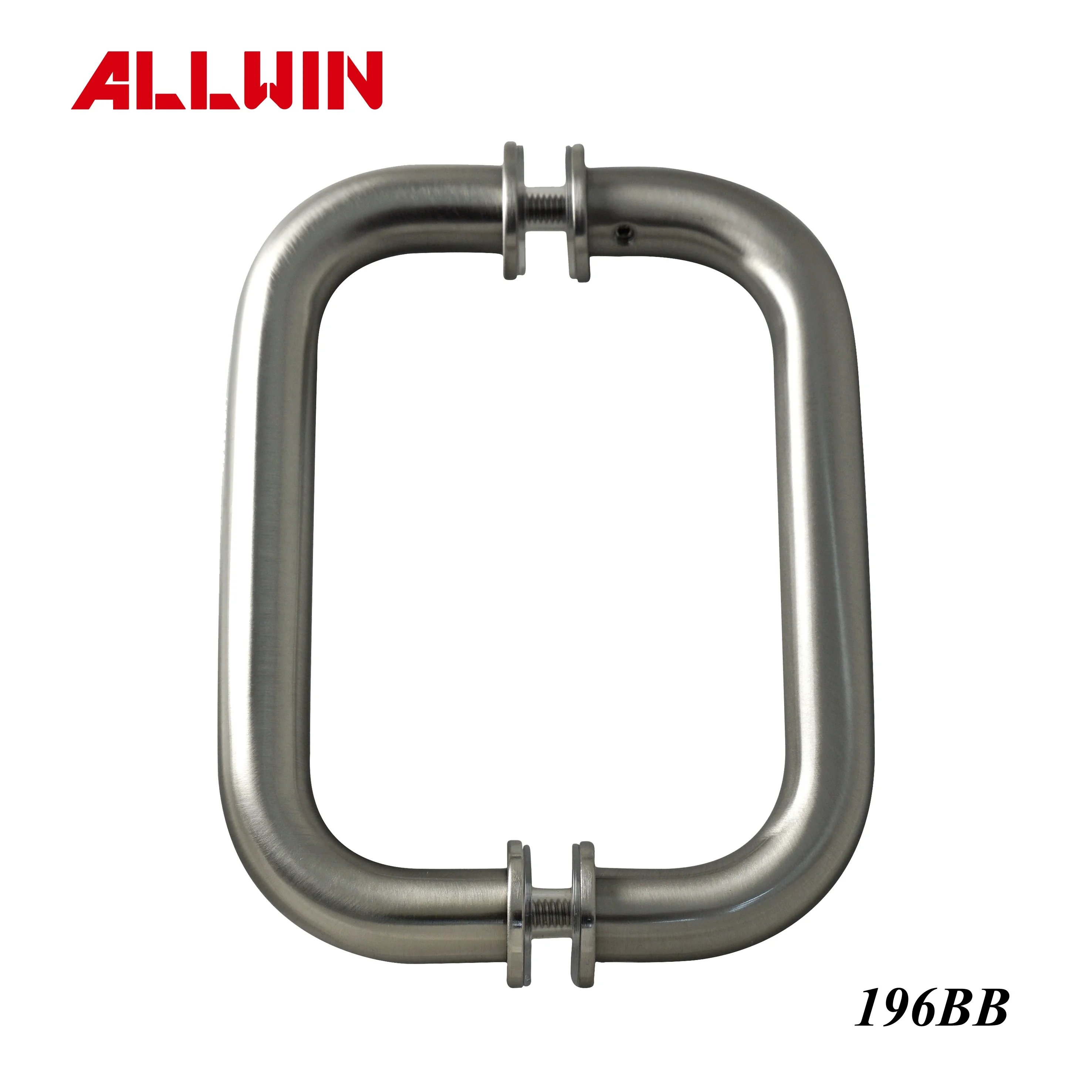 Modern Circular Push-Pull Shower Door Handle Back to Back Steel Stainless Steel Glass Wooden Materials Hotels Private Window Use