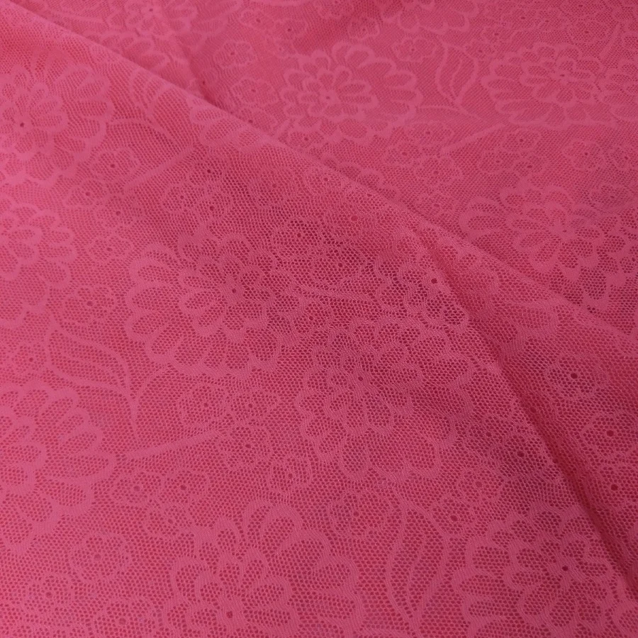 New design jacquard underwear nylon spandex knitting mesh stretch bra lingerie fabric #MG-1018