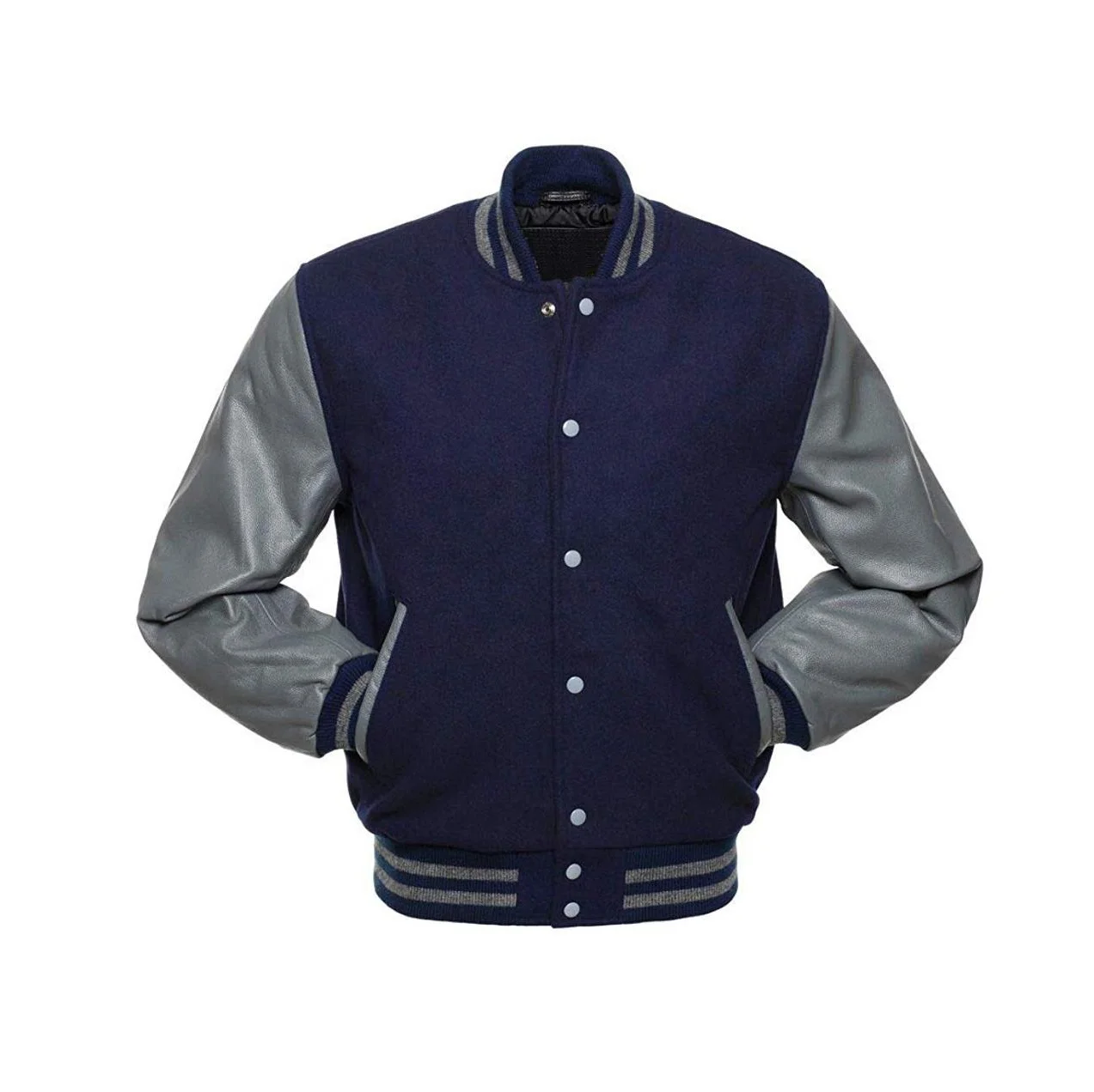 
Custom Wholesale Baseball style Varsity Jacket made of wool / College style Letter mans Varsity Jacket 