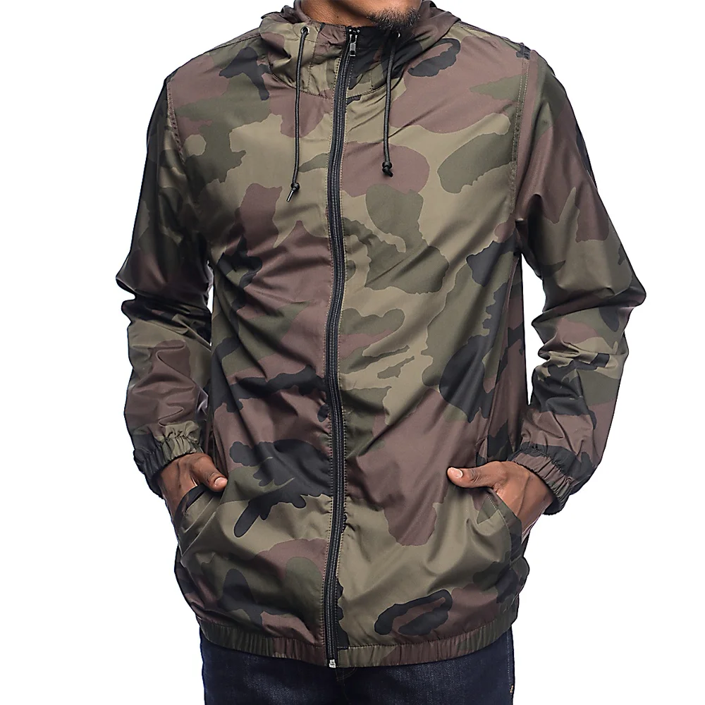 Супер водоотталкивающая отделка Парка мужская Анорак Ветровка Куртки