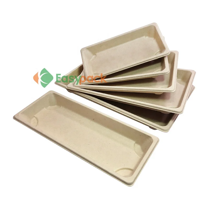 Disposable takeaway biodegradable packaging sushi box paper