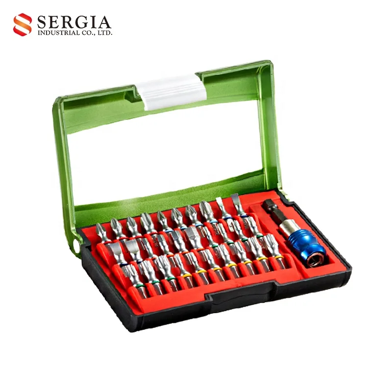 Taiwan High Quality S2 Color Ring Bit & Bit Holder Power Tool Bit Set