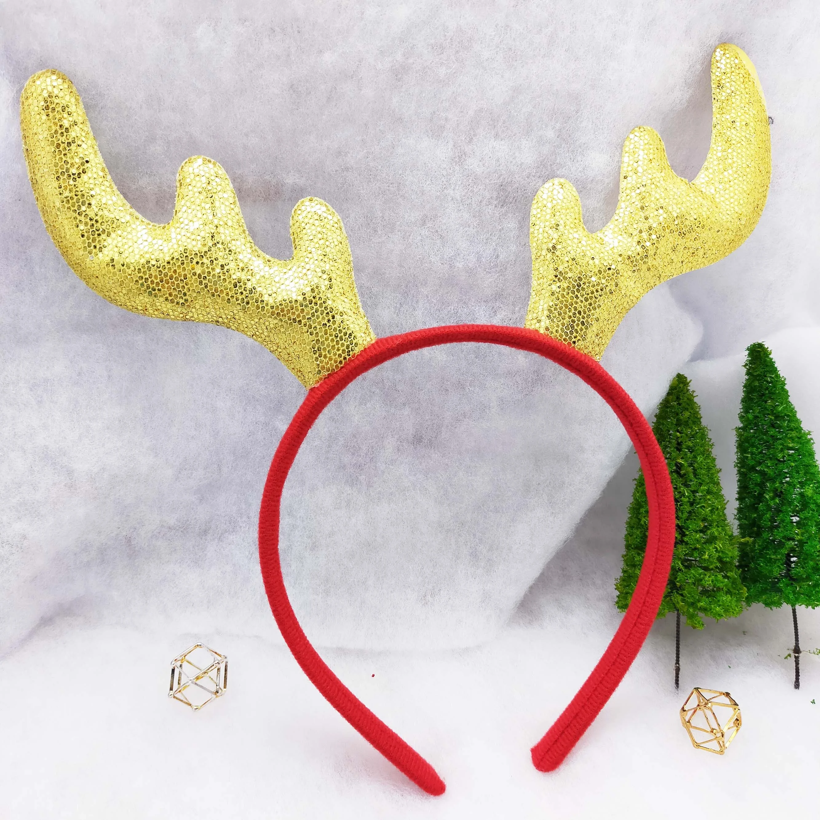Christmas Headband Cat Ears Glitter Elk Antlers for kids adult women girls fashion hair accessories