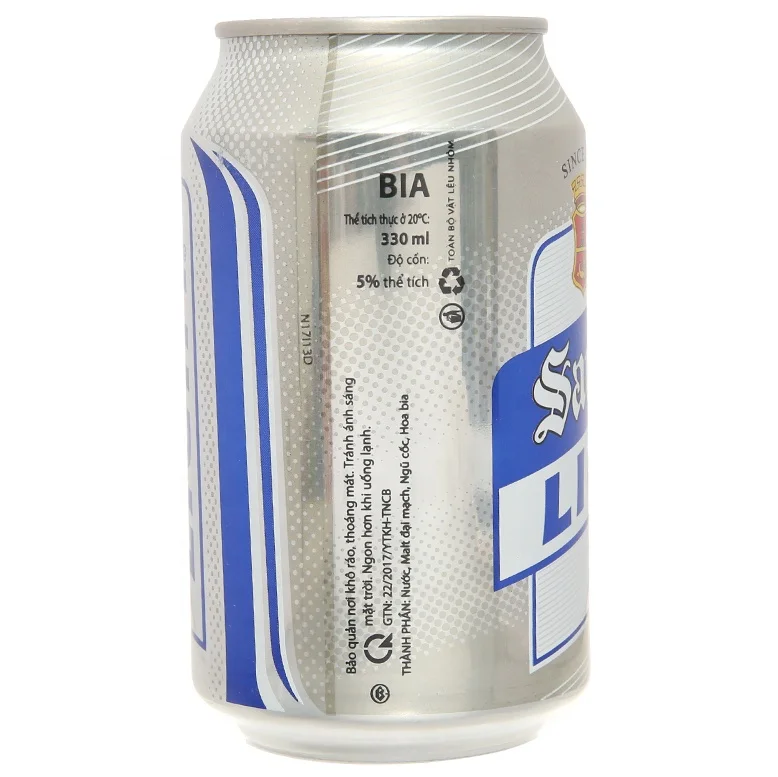 SAN MIG LIGHT BEER CAN 330ML/VIETNAM BEER/VIETNAM WHOLESALE BEER