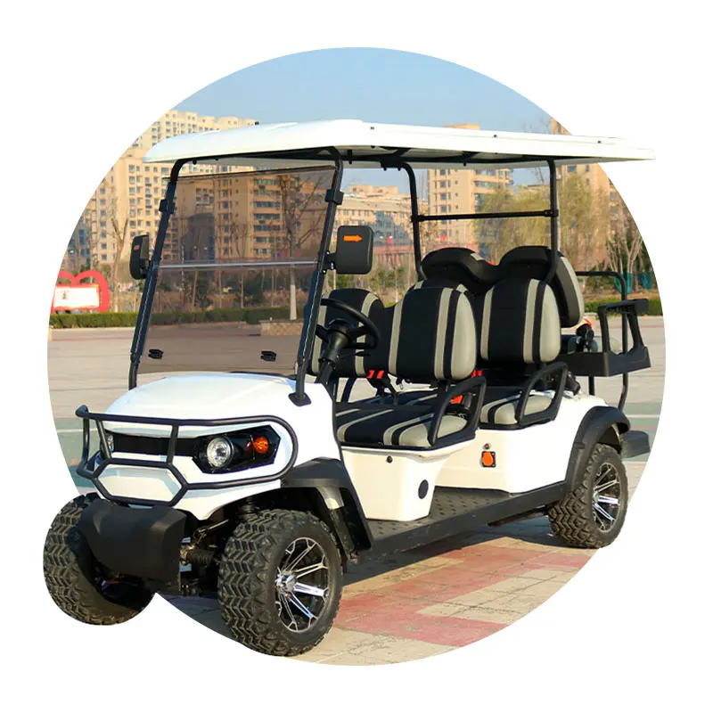 New Brand Customized Electric Golf Cart 2-4-6 Seater Utility Vehicle Fast Electric Power Sightseeing Bus