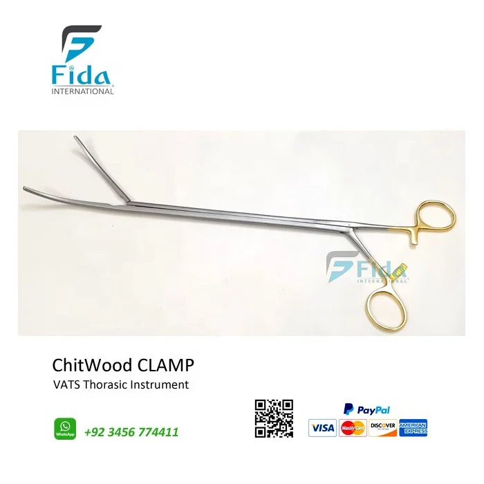Thoracoscopy VATS Instruments Gonzalez Rivas Lung Grasping Clamp Fine Quality Surgical reusable forceps thoracoscopic surgery