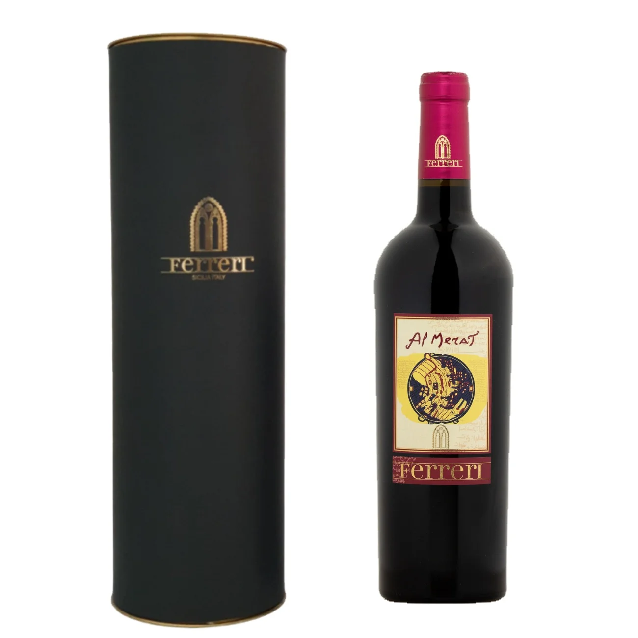 Специальный подарочный пакет с предложением, первоклассное итальянское красное вино FERRERI для ресторана, виноградный черный давол 750 мл, 12 месяцев, во французском дубе