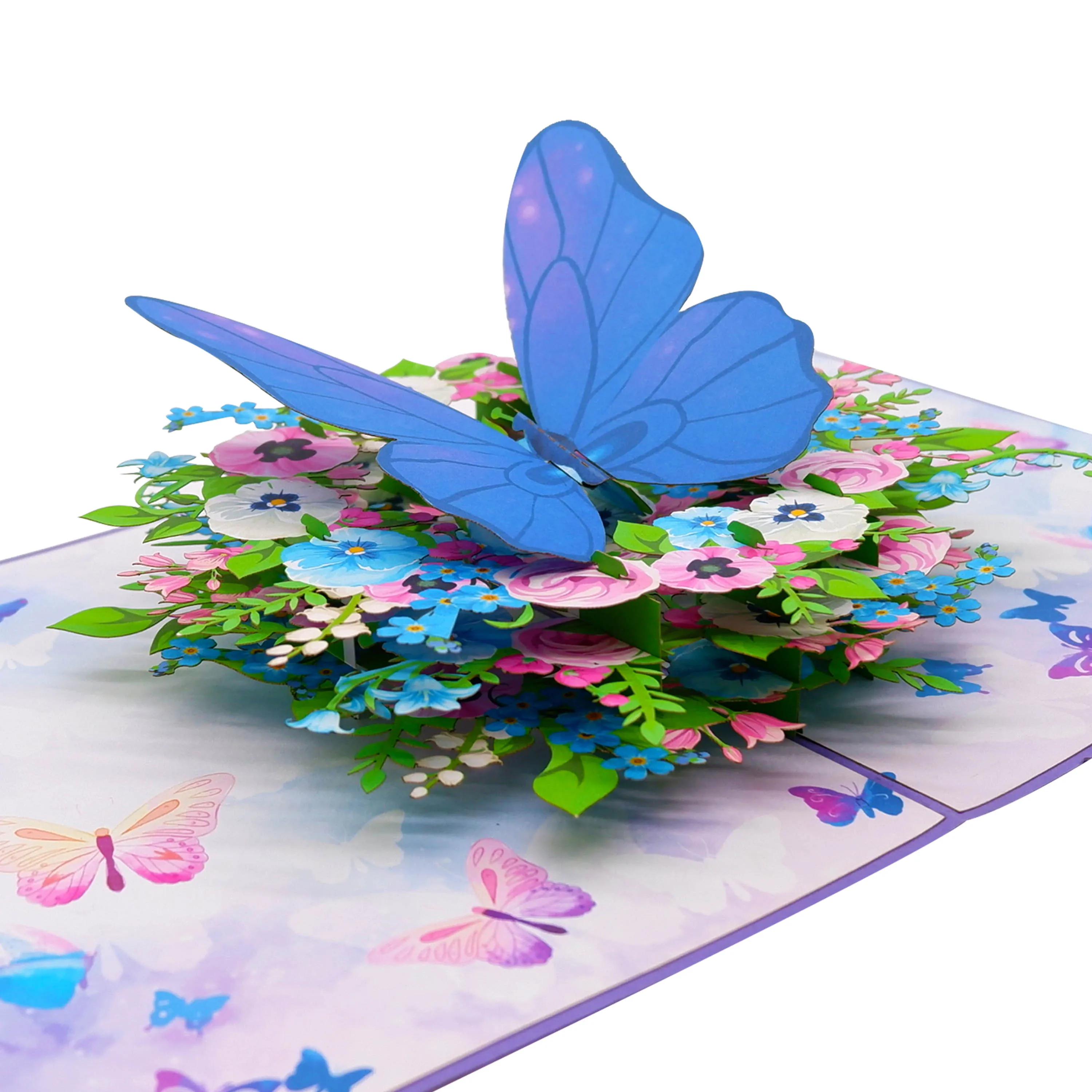 Butterfly Flowers 3D Pop Up Card Handmade Vietnam art Paper Handicraft Gifts & crafts hot seller top trending product best price