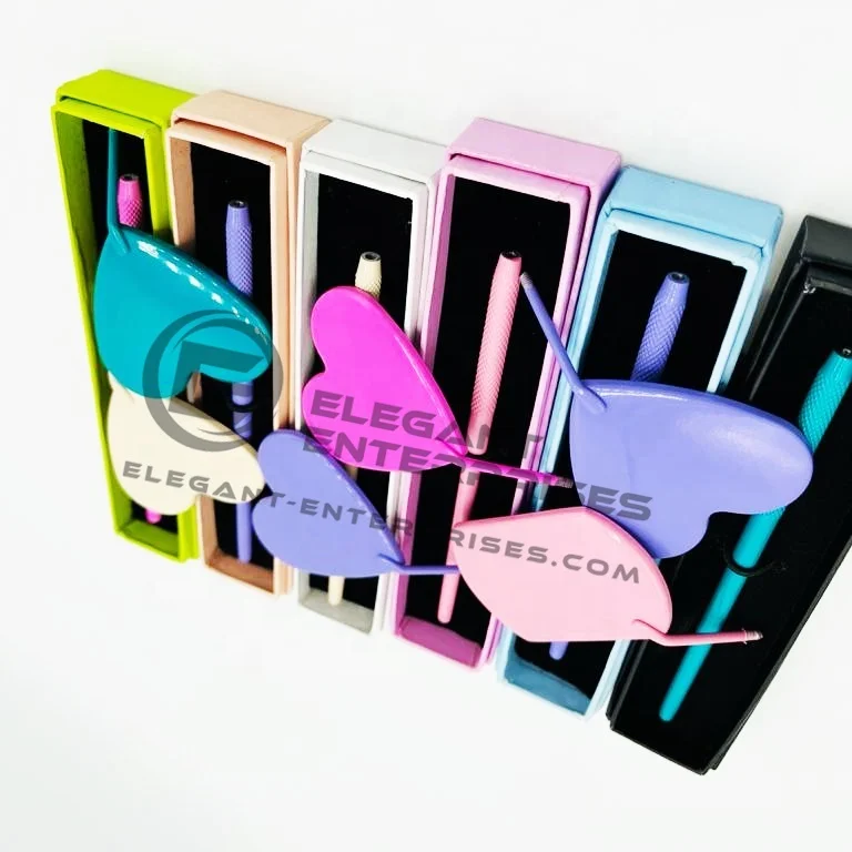 Heart shape mirror handle for Eyelash Extension mirror Wholesale/stainless steel Mirror with custom brand name