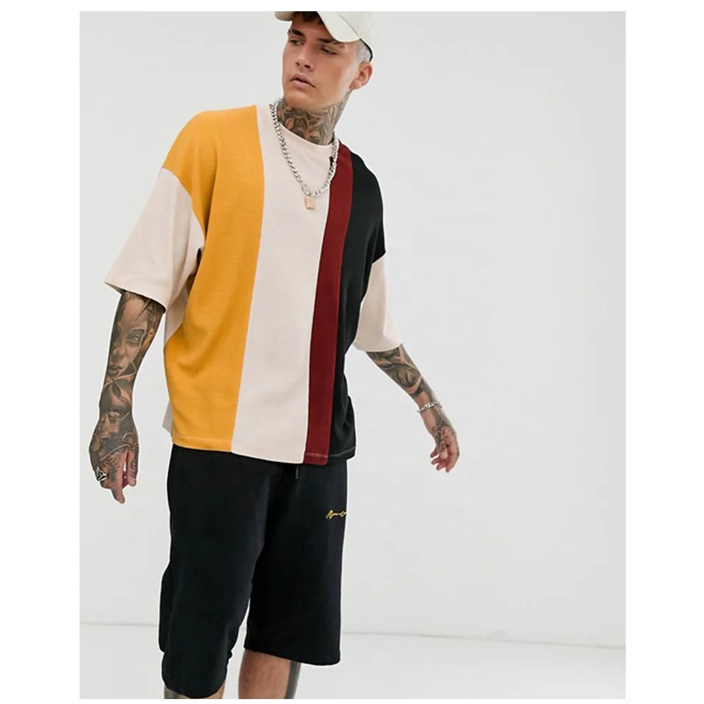 Футболки Летние тяжелые чистые хлопковые однотонные мужские футболки с коротким рукавом 280gsm 100% хлопок