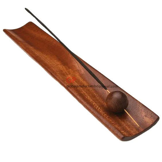 organic hand made Incense stick holder wholesale Wood incense burner