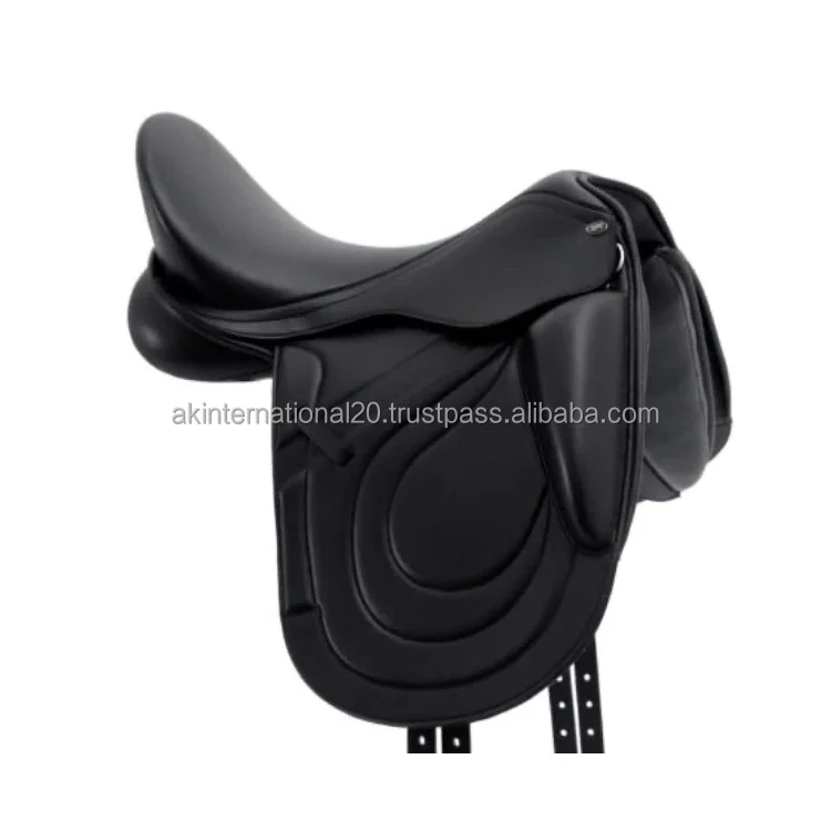 Premium Quality New Design English Dressage Saddle Soft Cow Leather English Horse Dressage Saddlery Equestrian