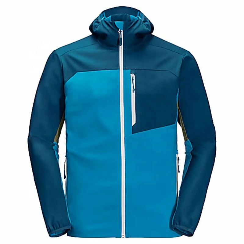 Customize LOGO Softshell Jacket Men Hooded Warm Fleece Waterproof Outdoor Hiking Clothing Skiing Hunting Camping Coat