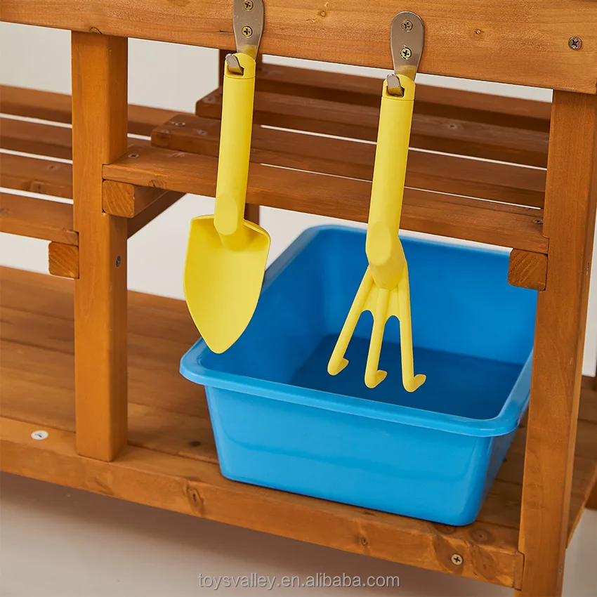 Открытый деревянный детский набор игрушек из нержавеющей стали