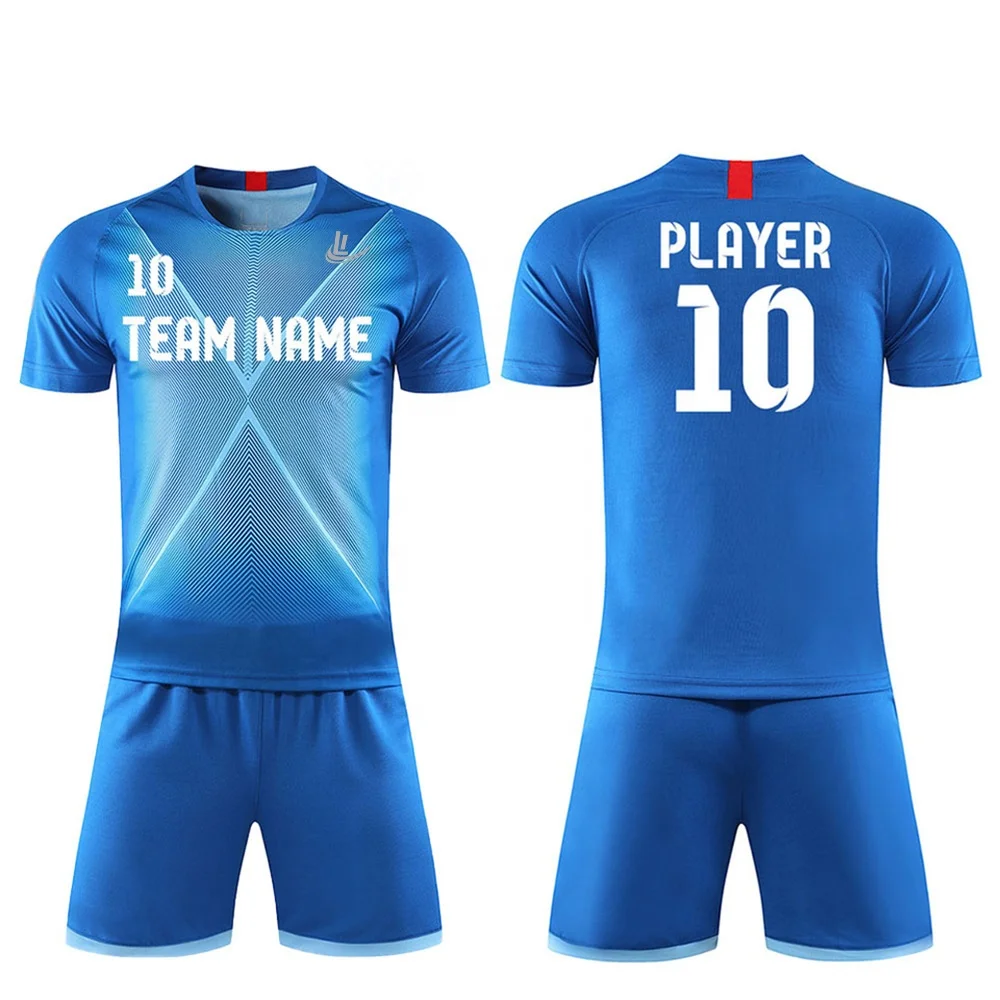 Sublimation Football Jerseys Soccer Jersey Kids Quick Dry Football Jersey Soccer Uniform customized