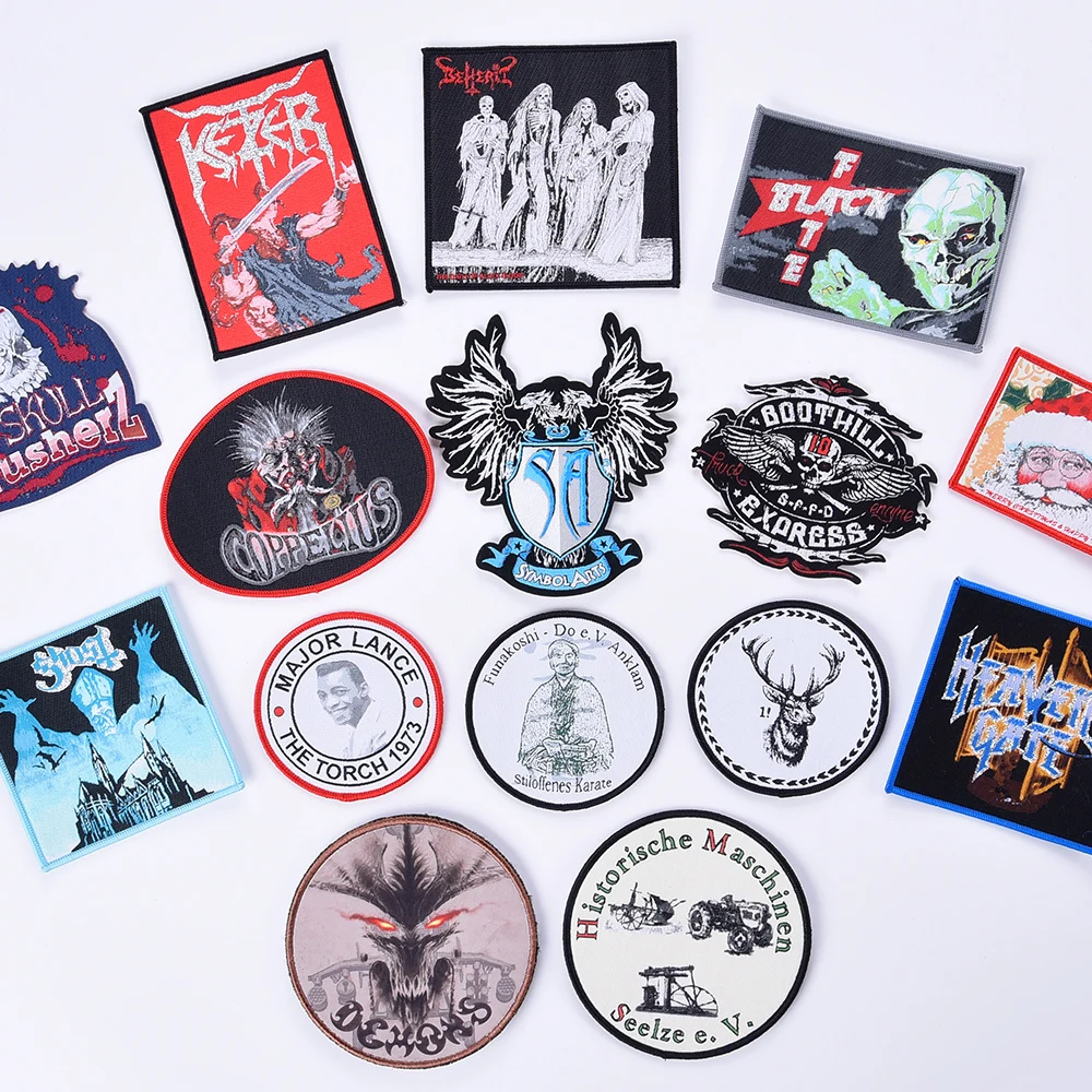 Customize Embroidery Badges And Patch With Iron Or Paper Or Twill Or PVC Backing