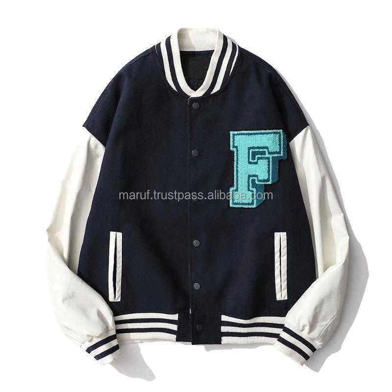 Винтажная куртка MSWVJ114 нашивки из синели на заказ