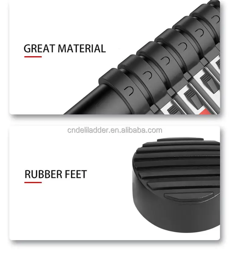 Great ladder manufacturer deli ladder factory produced telescopic ladder price is competitive