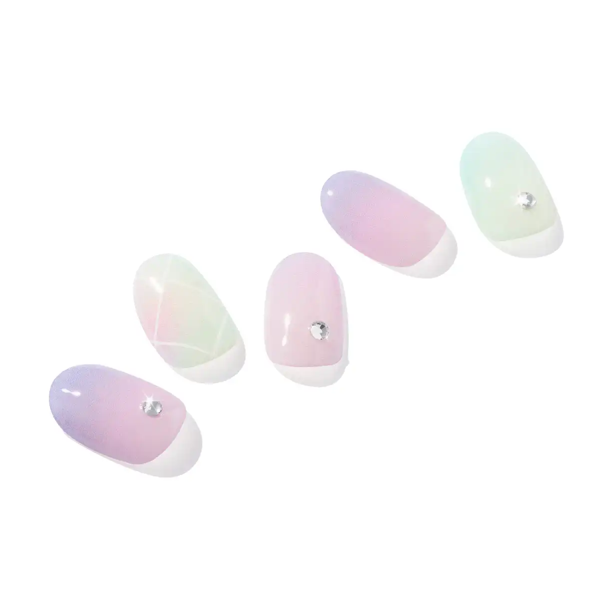Korean 100% Real Salon Quality Press on gel nails Gel Nail sticker manicure Wholesale Certified