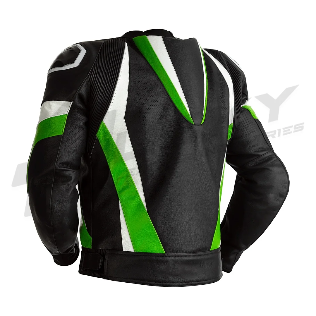 2023 New Arrival High Quality Waterproof PU Leather Motorbike Racing Jacket for Adults with Hump and Protectors