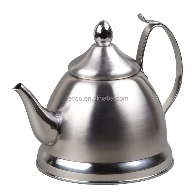 Nobili-Tea 1.0 Qt. Stainless Steel Tea Kettle Tea Pot Teapot Water Kettle Camp Kettle with Removable Infuser Basket