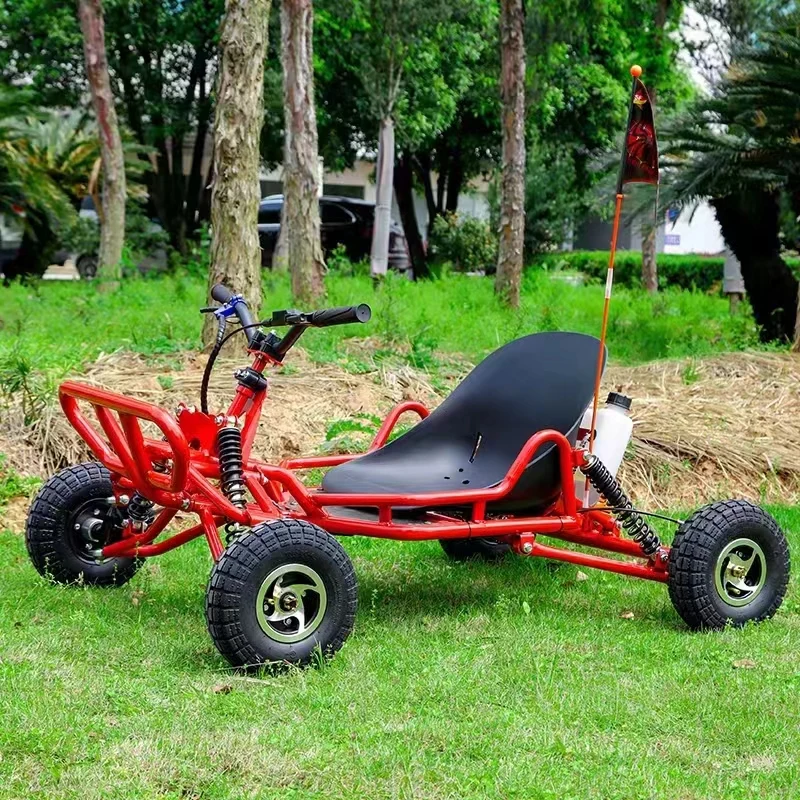 Mini 63CC Outdoor Sport Go Kart for Kids Suspension Handlebar with Sand Cross through Features
