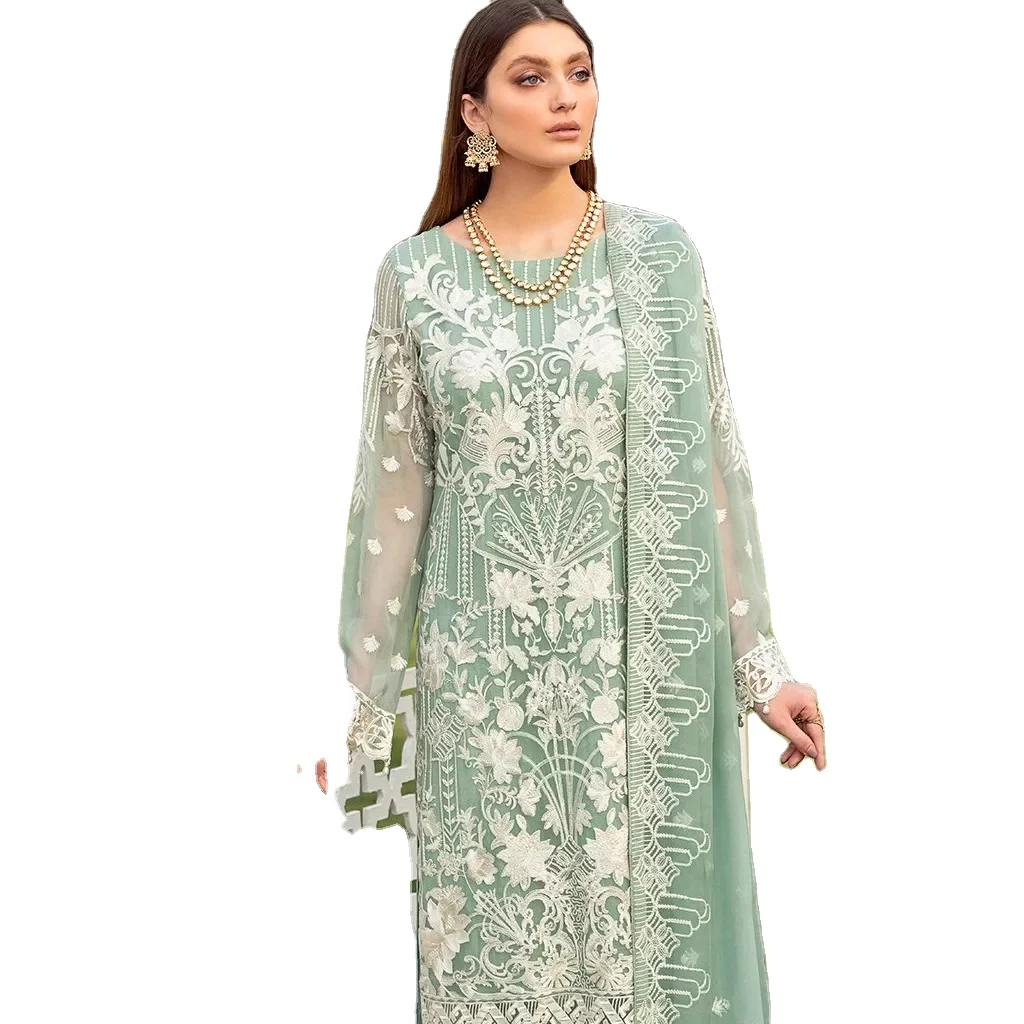 Premium Quality 2022 Latest  Wholesale pakistani embroidered wedding wears customized color size best stitching quality