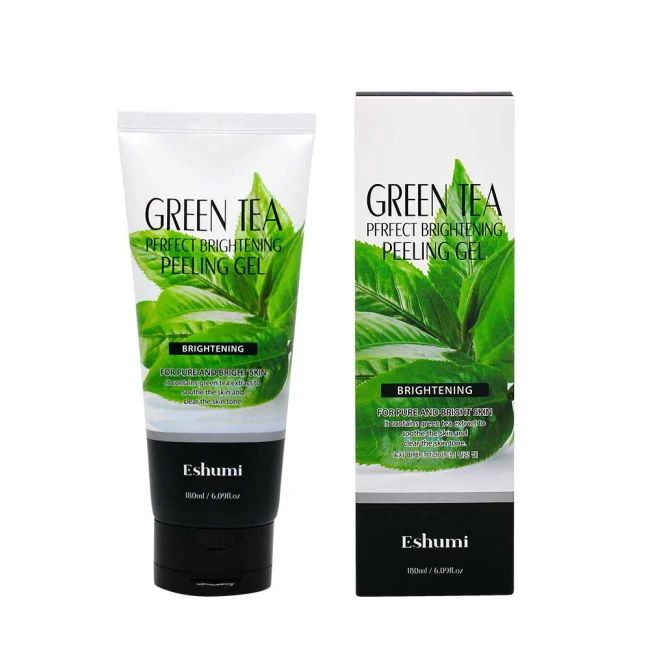 Eshumi Korean Cosmetics Green Tea Perfect Brightening Peeling Gel Breakthrough Wrinkle Whitening Scrub Scrubs Bodys Treatments