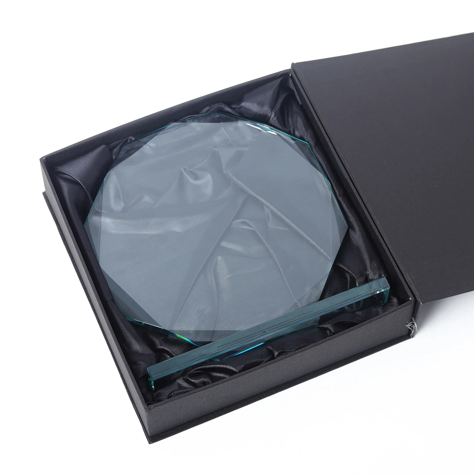 Personalized Jade Clear Crystal Glass Trophy Award Facetted Ice Peak for engrave