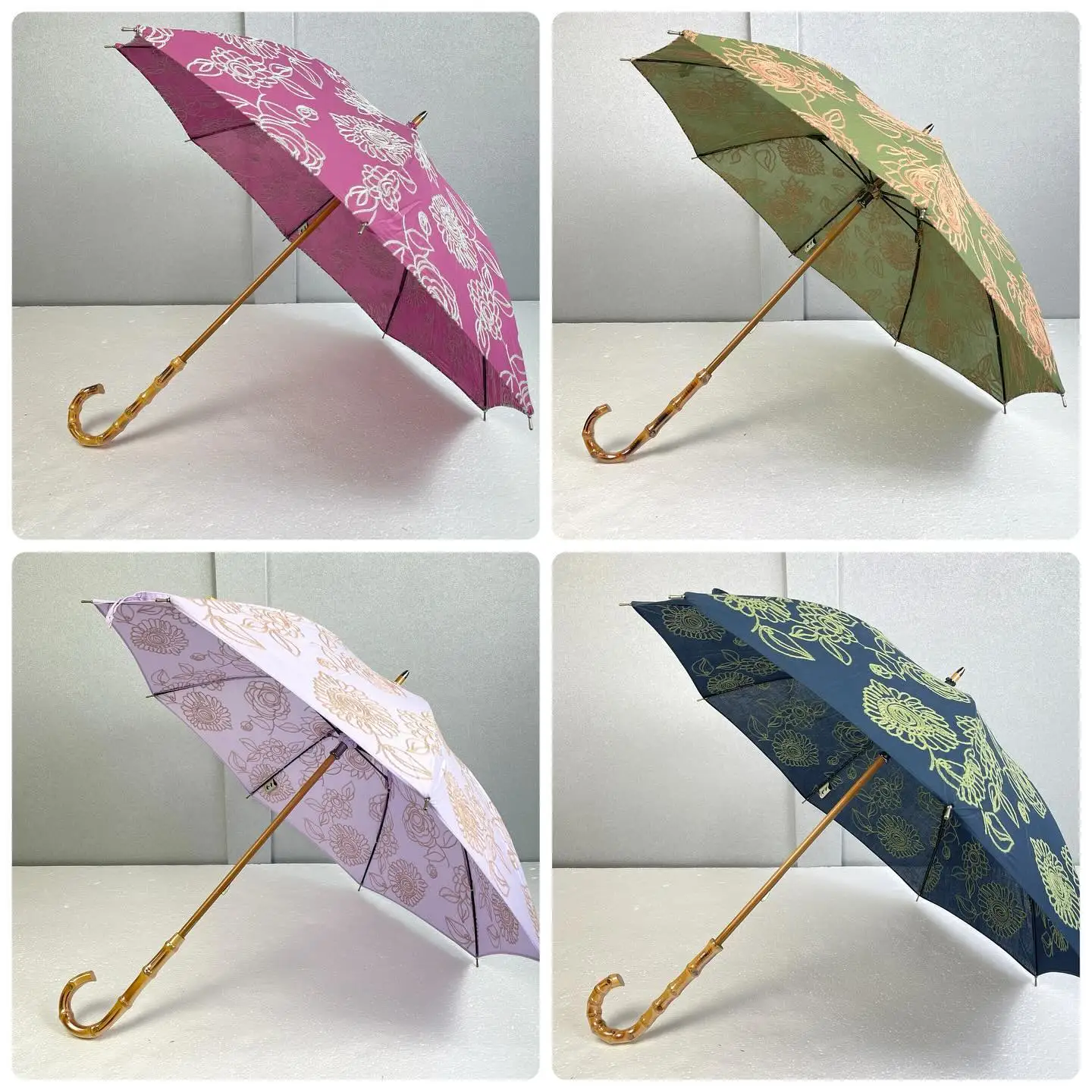 Japanese Print Sun Umbrella Sum protection Japanese umbrella Handmade