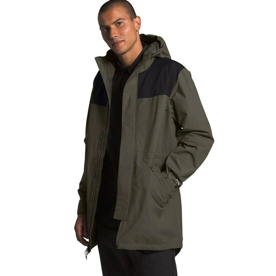 long rain jacket for mens fall fashion waterproof breathable windproof casacas reversibles