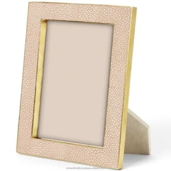 custom rustic Steel Metal Goldwen Antique Color Pink Rectangular Embossed Collage Frames Table Frames Photo Frame For Boys & Gir